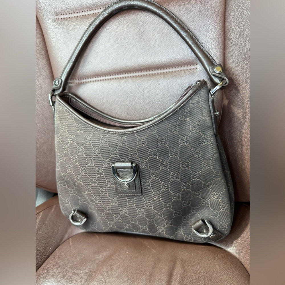 Gucci Abbey dark brown shoulder purse/bag